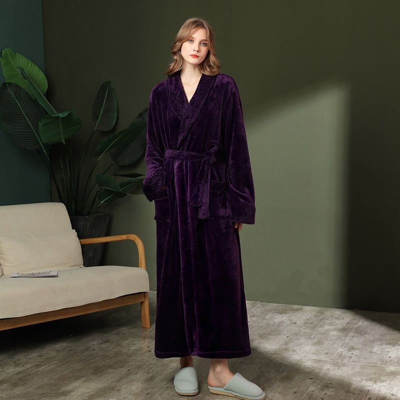 AutumnWinter Robe Extra-thick And Extra-long