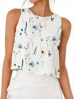IDEALSANXUN Womens Linen Crop Tank Tops 2026 Spring Summer Sleeveless Tops