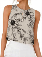 IDEALSANXUN Womens Linen Crop Tank Tops 2026 Spring Summer Sleeveless Tops