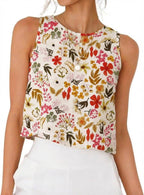 IDEALSANXUN Womens Linen Crop Tank Tops 2026 Spring Summer Sleeveless Tops