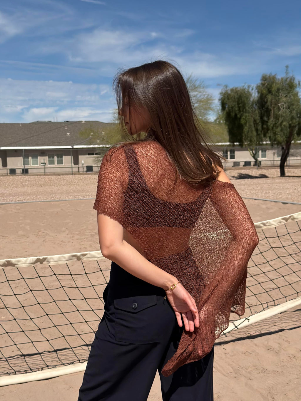LOMON Womens Sheer Poncho Shrug Bolero Lightweight Knit Crochet Shrug Mesh Cover Up Summer 2026