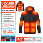 21 Areas USB Heated Jacket – Winter Smart Electric Heating Coat for Men & Women