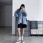 Students' Retro All-Match Jacket Trendy Style For Spring And Autumn