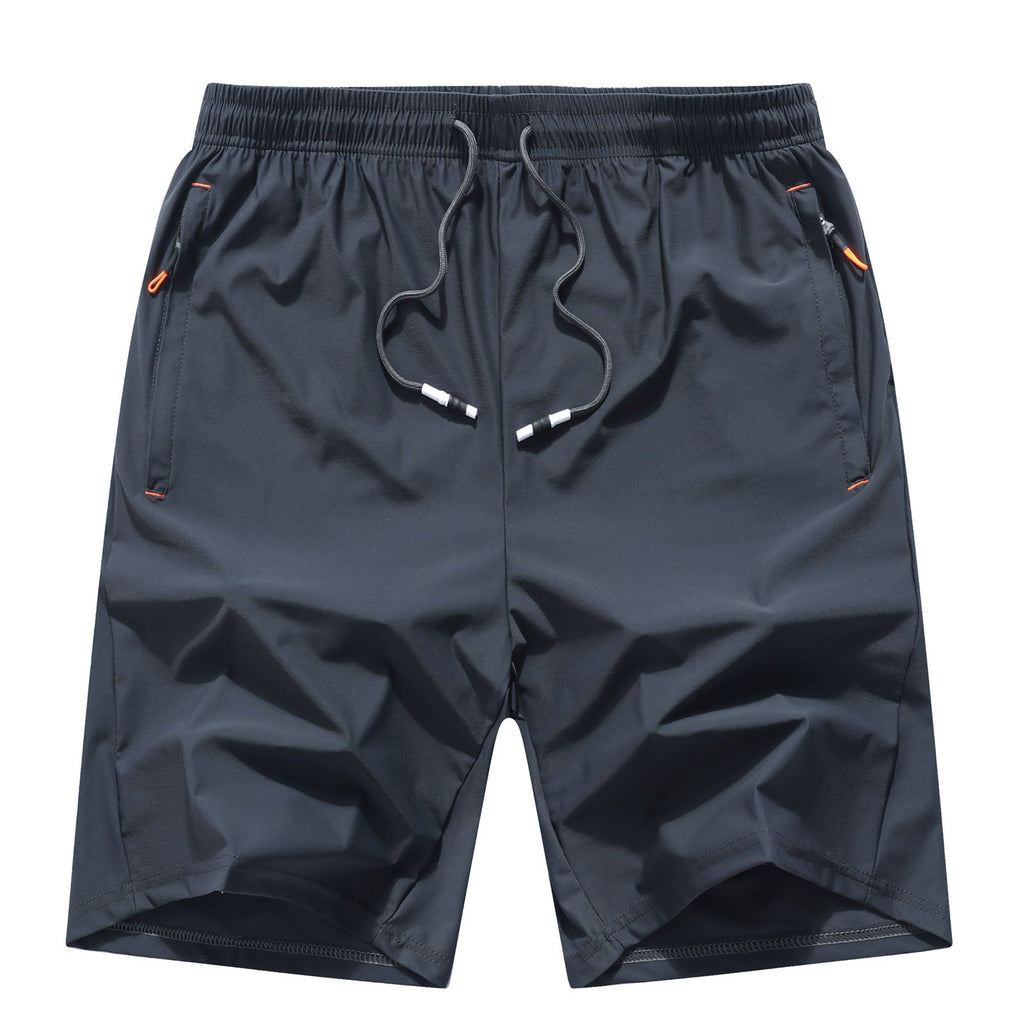 Men's Quick-Dry Athletic Performance Shorts – Lightweight Gym & Training Shorts with Zipper Pockets