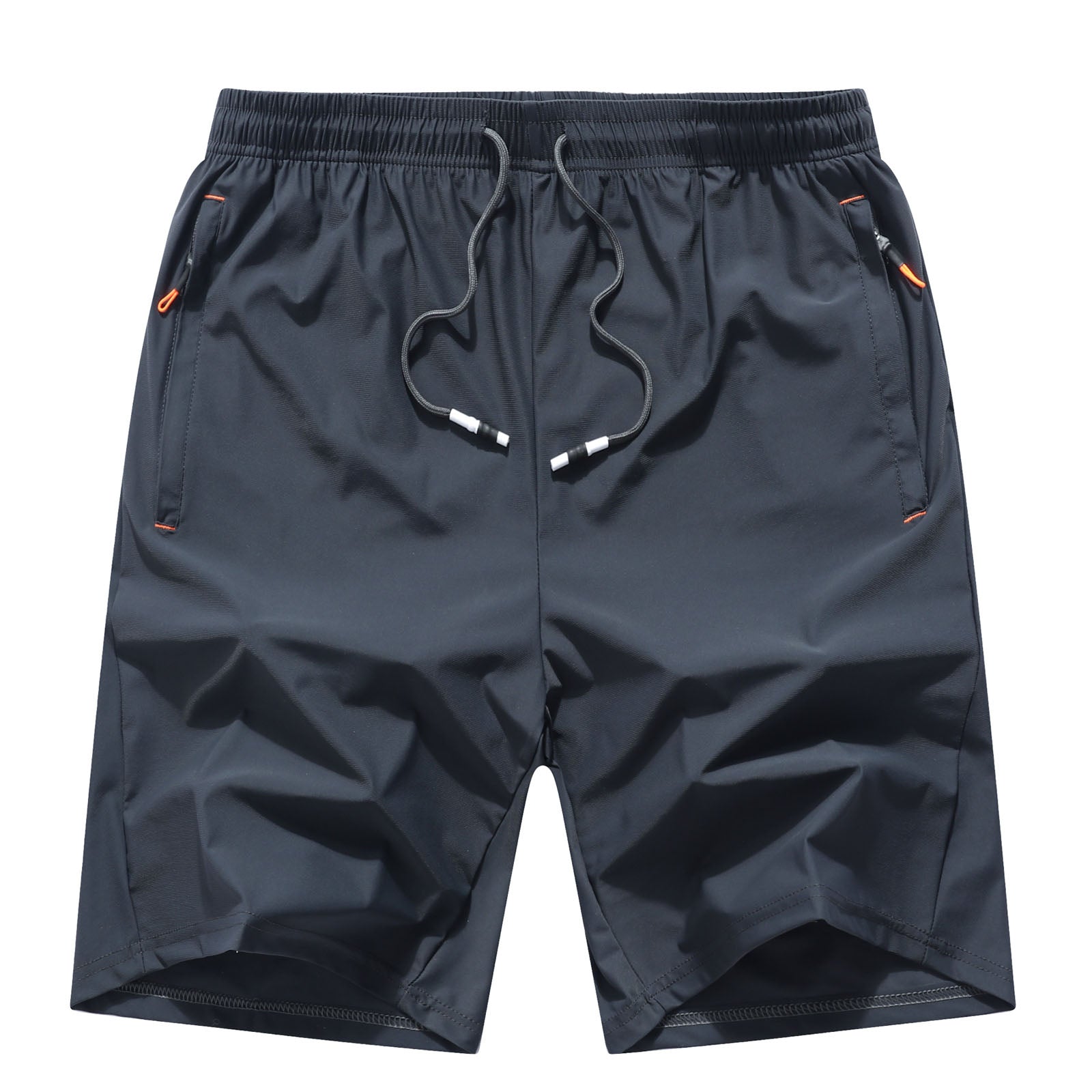 Men's Quick-Dry Athletic Performance Shorts – Lightweight Gym & Training Shorts with Zipper Pockets