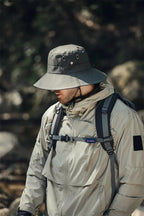 Men's Wide Brim Sun Hat - Waterproof UV Protection Safari Bucket Hat for Fishing, Hiking, and Outdoor Activities.