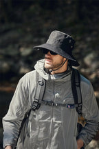Men's Wide Brim Sun Hat - Waterproof UV Protection Safari Bucket Hat for Fishing, Hiking, and Outdoor Activities.