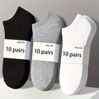 Unisex Low-Cut Ankle Socks | Breathable Cotton Blend Athletic Comfort | Multi-Color Daily Essentials