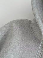 Women's Oversized Scuba Knit Zip-Up Hoodie | Premium Drop Shoulder Fleece Sweatshirt