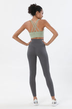 Premium High-Waist Seamless Yoga Set – Breathable Sports Bra & Leggings