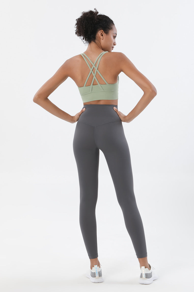 Premium High-Waist Seamless Yoga Set – Breathable Sports Bra & Leggings