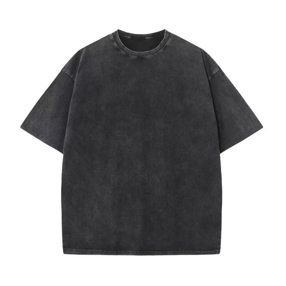 230g Heavyweight Pure Cotton Oversized T-Shirt | Vintage Acid Wash Streetwear