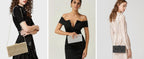 Luxury Rhinestone & Pearl Encrusted Evening Clutch - Elegant Geometric Pattern Party Purse with Detachable Chain Strap