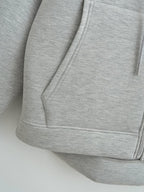 Women's Oversized Scuba Knit Zip-Up Hoodie | Premium Drop Shoulder Fleece Sweatshirt