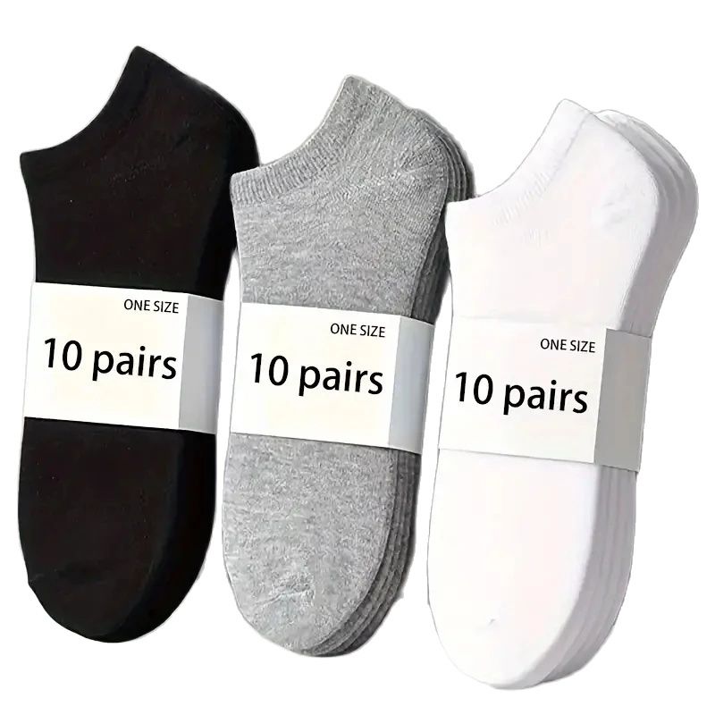 Unisex Low-Cut Ankle Socks | Breathable Cotton Blend Athletic Comfort | Multi-Color Daily Essentials