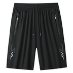 Men's Quick-Dry Athletic Performance Shorts – Lightweight Gym & Training Shorts with Zipper Pockets