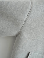 Women's Oversized Scuba Knit Zip-Up Hoodie | Premium Drop Shoulder Fleece Sweatshirt