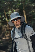 Men's Wide Brim Sun Hat - Waterproof UV Protection Safari Bucket Hat for Fishing, Hiking, and Outdoor Activities.