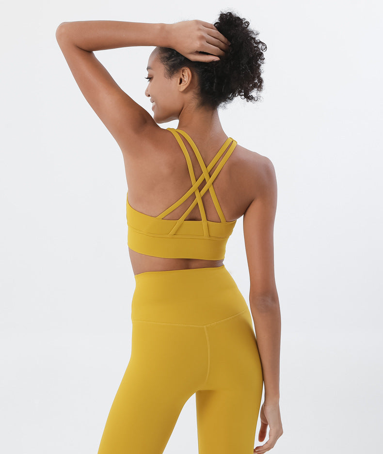Premium High-Waist Seamless Yoga Set – Breathable Sports Bra & Leggings