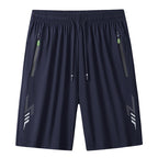 Men's Quick-Dry Athletic Performance Shorts – Lightweight Gym & Training Shorts with Zipper Pockets