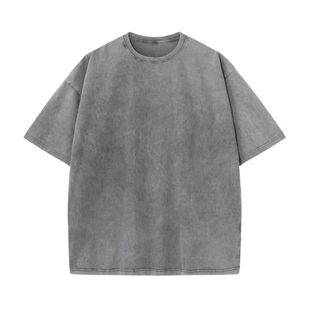 230g Heavyweight Pure Cotton Oversized T-Shirt | Vintage Acid Wash Streetwear