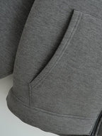 Women's Oversized Scuba Knit Zip-Up Hoodie | Premium Drop Shoulder Fleece Sweatshirt