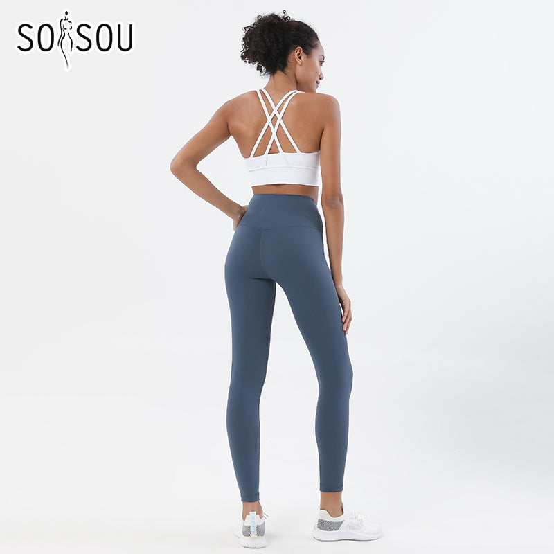 Premium High-Waist Seamless Yoga Set – Breathable Sports Bra & Leggings