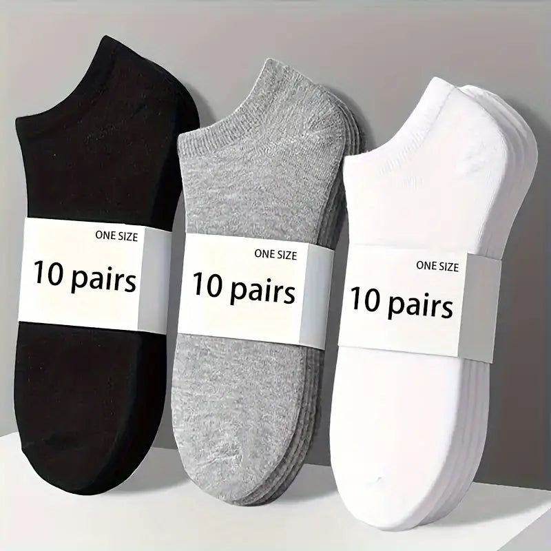 Unisex Low-Cut Ankle Socks | Breathable Cotton Blend Athletic Comfort | Multi-Color Daily Essentials