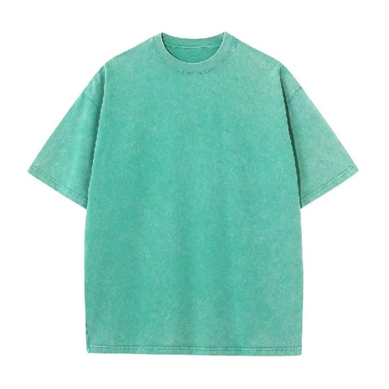 230g Heavyweight Pure Cotton Oversized T-Shirt | Vintage Acid Wash Streetwear