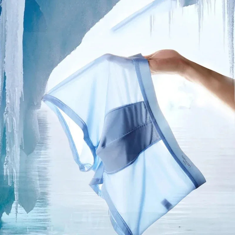 Premium Men’s Ice Silk Seamless Antibacterial Underwear (Pack of 4/5)