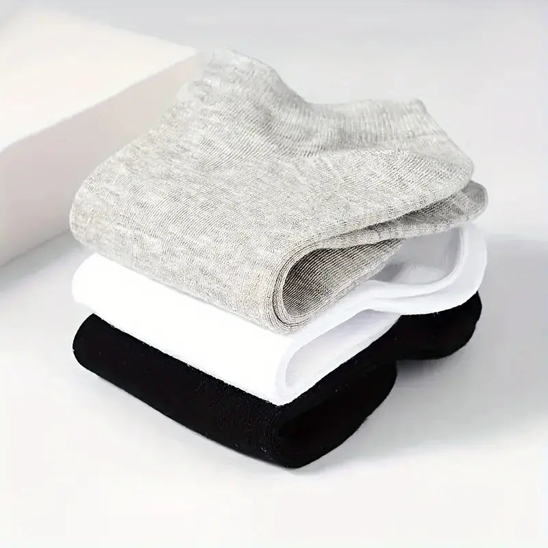 Unisex Low-Cut Ankle Socks | Breathable Cotton Blend Athletic Comfort | Multi-Color Daily Essentials
