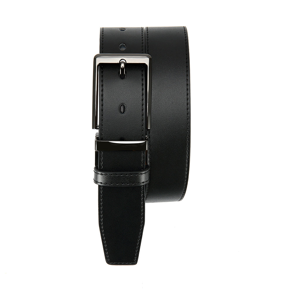 Men's Premium Double-Sided Cowhide Leather Belt | Adjustable Rotating Metal Buckle | High-Quality Business & Casual Reversible Belt