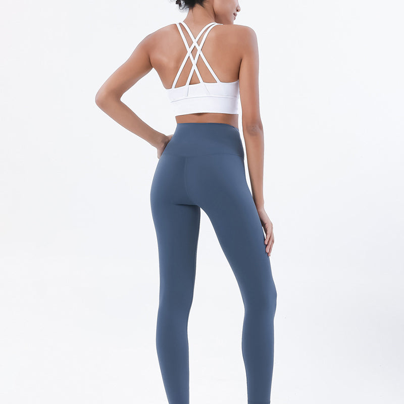 Premium High-Waist Seamless Yoga Set – Breathable Sports Bra & Leggings