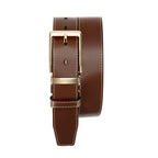 Men's Premium Double-Sided Cowhide Leather Belt | Adjustable Rotating Metal Buckle | High-Quality Business & Casual Reversible Belt