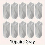 Unisex Low-Cut Ankle Socks | Breathable Cotton Blend Athletic Comfort | Multi-Color Daily Essentials