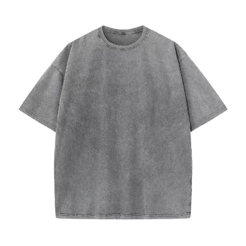 230g Heavyweight Pure Cotton Oversized T-Shirt | Vintage Acid Wash Streetwear