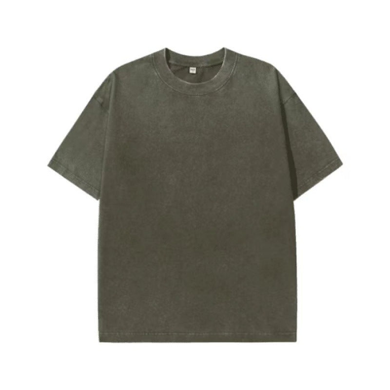 230g Heavyweight Pure Cotton Oversized T-Shirt | Vintage Acid Wash Streetwear