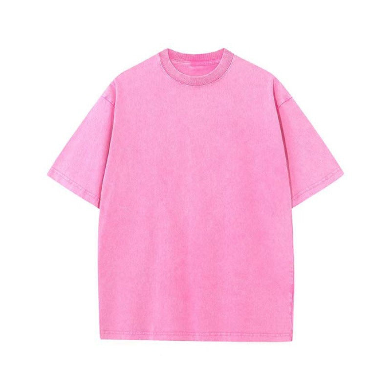 230g Heavyweight Pure Cotton Oversized T-Shirt | Vintage Acid Wash Streetwear