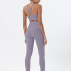 Premium High-Waist Seamless Yoga Set – Breathable Sports Bra & Leggings