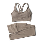 Premium High-Waist Seamless Yoga Set – Breathable Sports Bra & Leggings