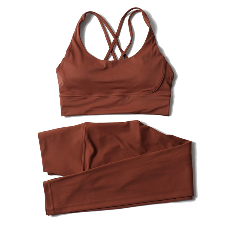 Premium High-Waist Seamless Yoga Set – Breathable Sports Bra & Leggings
