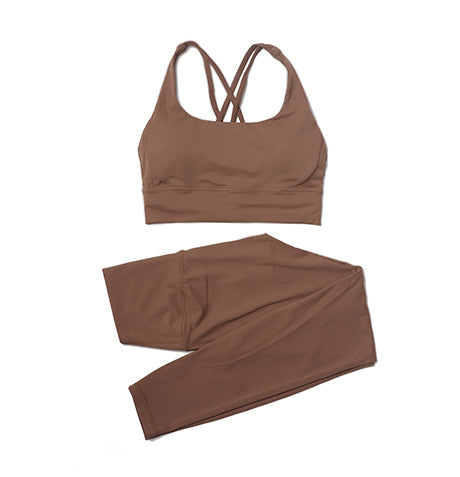 Premium High-Waist Seamless Yoga Set – Breathable Sports Bra & Leggings