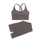 Premium High-Waist Seamless Yoga Set – Breathable Sports Bra & Leggings