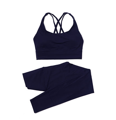 Premium High-Waist Seamless Yoga Set – Breathable Sports Bra & Leggings