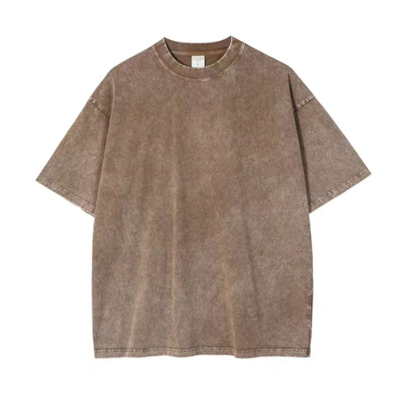 230g Heavyweight Pure Cotton Oversized T-Shirt | Vintage Acid Wash Streetwear