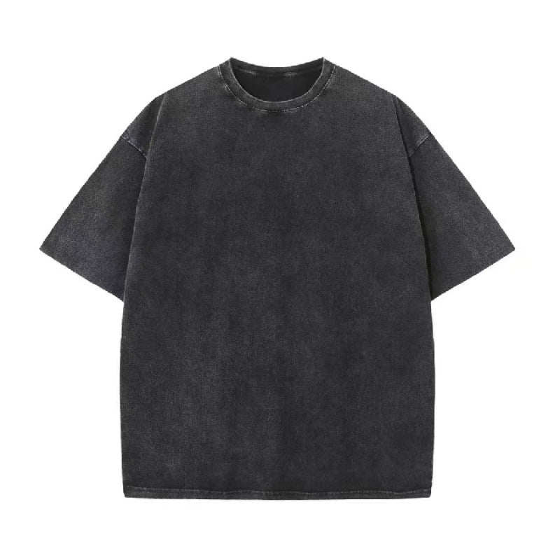 230g Heavyweight Pure Cotton Oversized T-Shirt | Vintage Acid Wash Streetwear