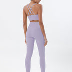 Premium High-Waist Seamless Yoga Set – Breathable Sports Bra & Leggings