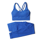 Premium High-Waist Seamless Yoga Set – Breathable Sports Bra & Leggings