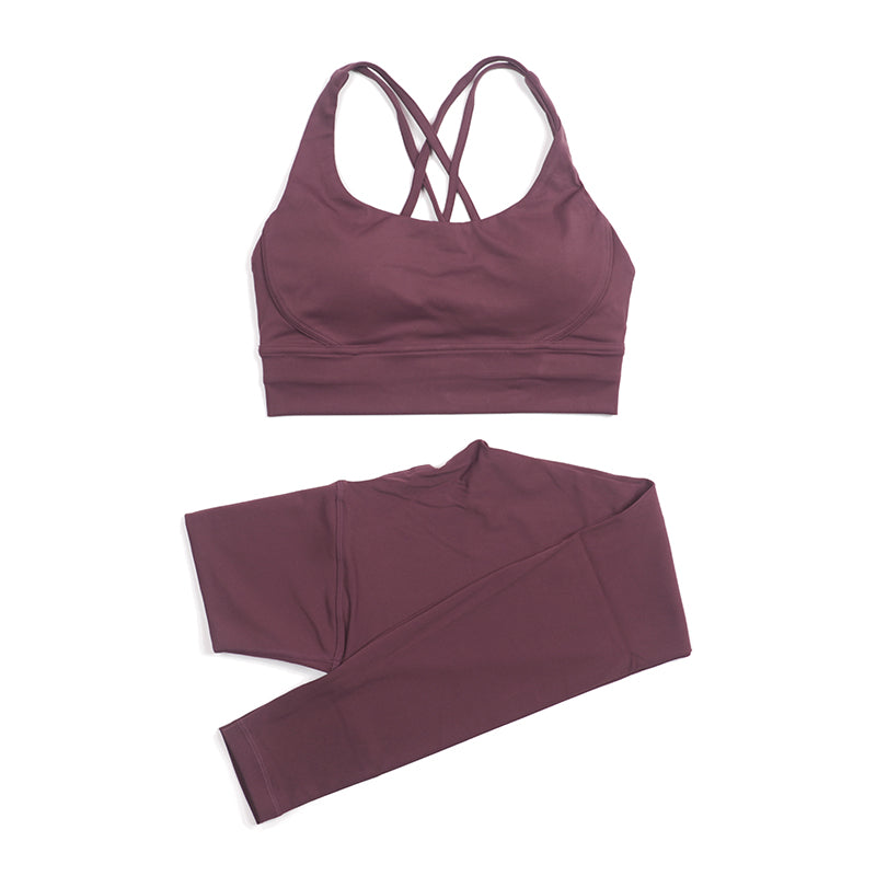 Premium High-Waist Seamless Yoga Set – Breathable Sports Bra & Leggings