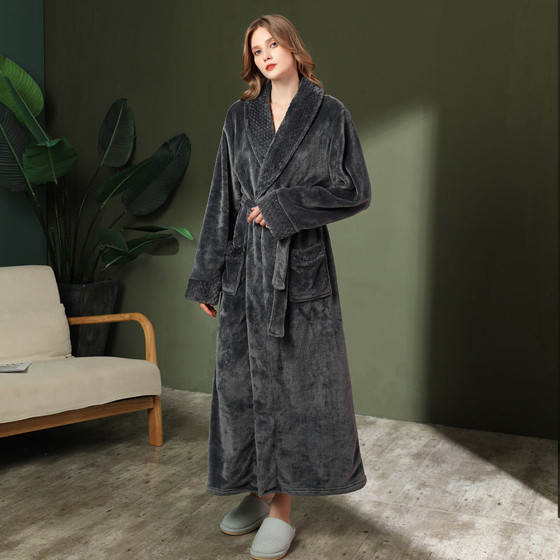 AutumnWinter Robe Extra-thick And Extra-long